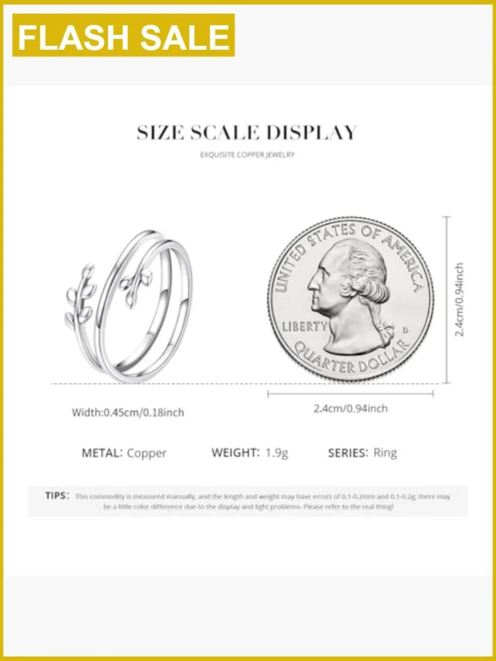 Adjustable Multi-layer Leaf Statement Ring Silver Fine Jewelry